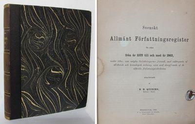Svenskt Allmänt Författningsregister för tiden…