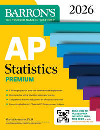 AP Statistics Premium, 2026: Prep Book with 9 Practice Tests + Comprehensive Review + Online...