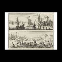 Departure and arrival of Prince Willem III in England, 1688, Photo Rag Bright White, Premium...