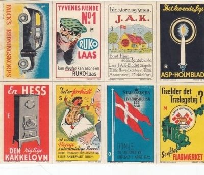 Samlermærker 8 stk.