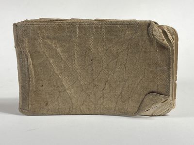 [MANUSCRIPT]. [FIRST WORLD WAR TRENCHES DIARY]. Diary of a British soldier of the 49th Infantry Division, ending abruptly on December 19, 1915, the first day Phosgene gas was used against the British