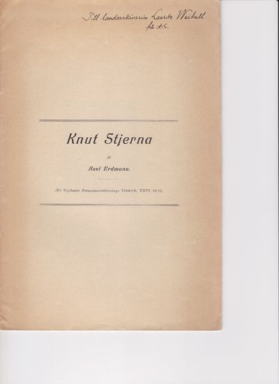 Knut Stjerna. Särtryck ur Upplands…