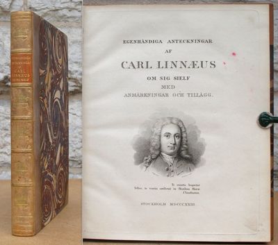 Egenhändiga anteckningar af Carl Linnaeus om sig…
