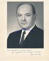 Dean Rusk Signs A Photo To Ambassador William Blair