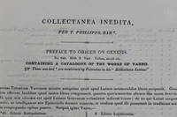 Collectanea inedita. [Contains - Preface to Origen on Genesis; Preface to the works on Seneca and...