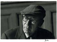 Photograph of Henry Miller at the 1962 International Writers Conference