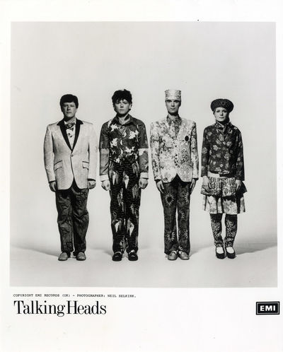 TALKING HEADS (ca. mid-1980s) Set of 2 UK publicity photos