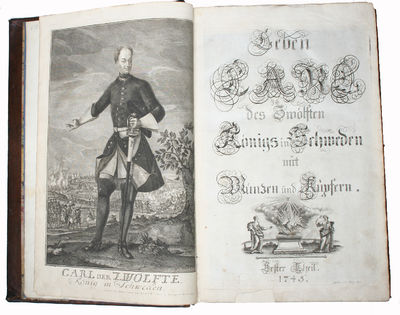 Leben Carl des Zwölften Königs in Schweden mit Münzen und Kupfern. 1.-3. (3 Bde.). (photo 2)