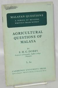 image of Agricultural questions of Malaya
