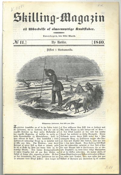“Matth. 3, 13”. Førstetrykket i Skilløing-Magazin til Udbredelse af almeennyttige Kundskaber. Løverdagen, den 14de Marts. 1840. (photo 2)