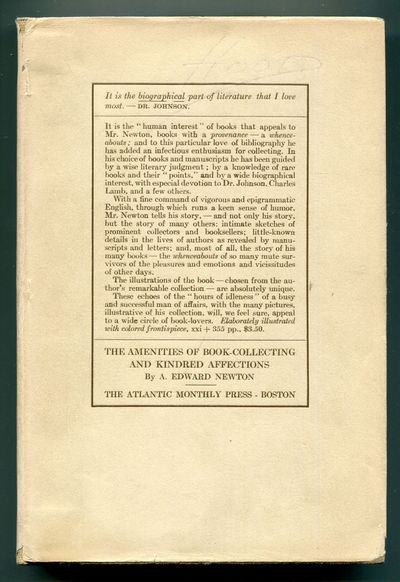 Boston: The Atlantic Monthly Press, 1918. Hardcover. Very Good/Very Good. First edition. 355pp. Illu...