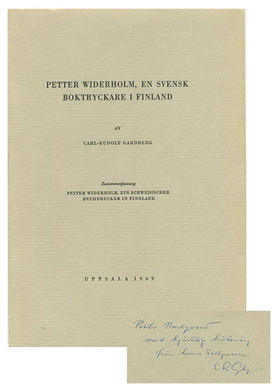 Petter Widerholm, en svensk boktryckare i…
