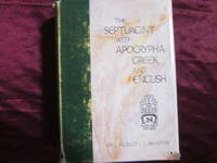 Septuagint With Apocrypha Greek and English by Sir Brenton Lancelot C. L - June 1982