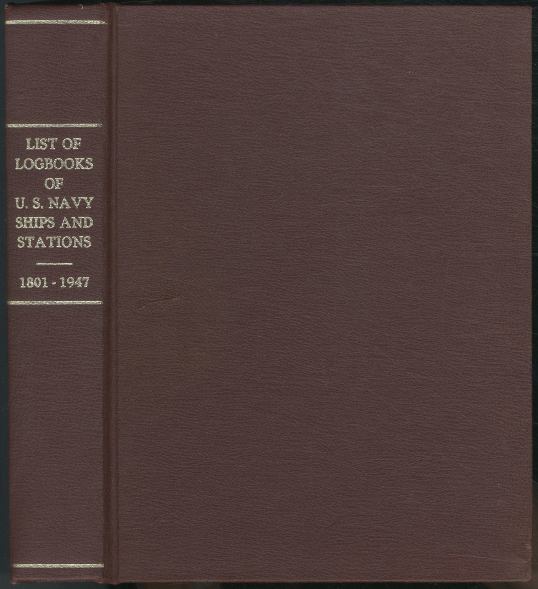 List of Logbooks of U.S. Navy Ships, Stations, and