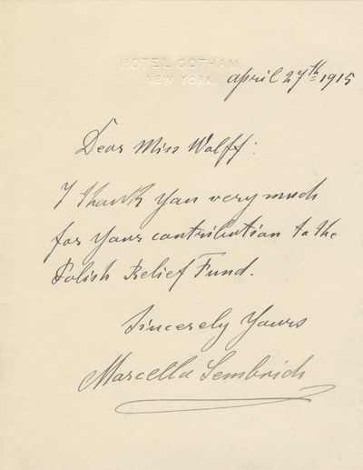 Autograph letter signed