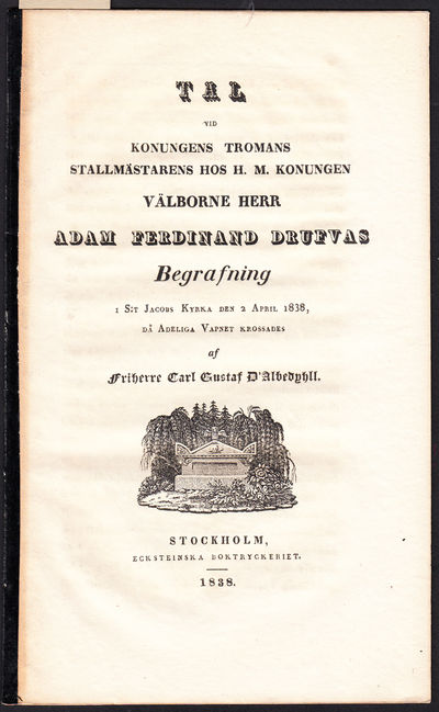 Tal vid konungens tromans stallmästarens hos H.M.…