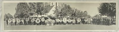 Funeral of the Late Shigeki Yokota [caption title in Japanese, translated to English]