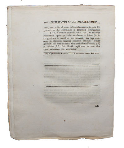 Dissertatio de Actione Menstruorum Chymicorum in Genere. (Considerations of the Action of chemical Solvents). (photo 4)