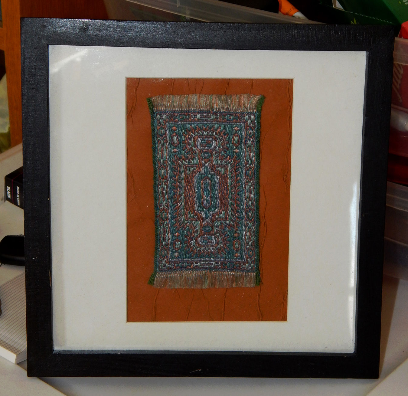 Zubelda Cigarettes Miniature Persian Rug Tobacco Insert Premium. P