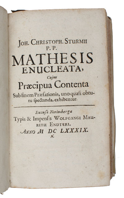 Mathesis enucleata, Cujus praecipua contenta sub…