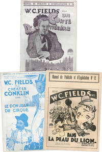 image of Three by W.C. Fields: It's an Old Army Game, Running Wild, Fools for Luck (Original French Film Pressbooks)