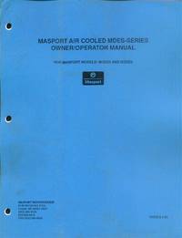 Masport Air Cooled MDES-Series Owner/Operator Manual (For Masport Models M1DES and M2DES)