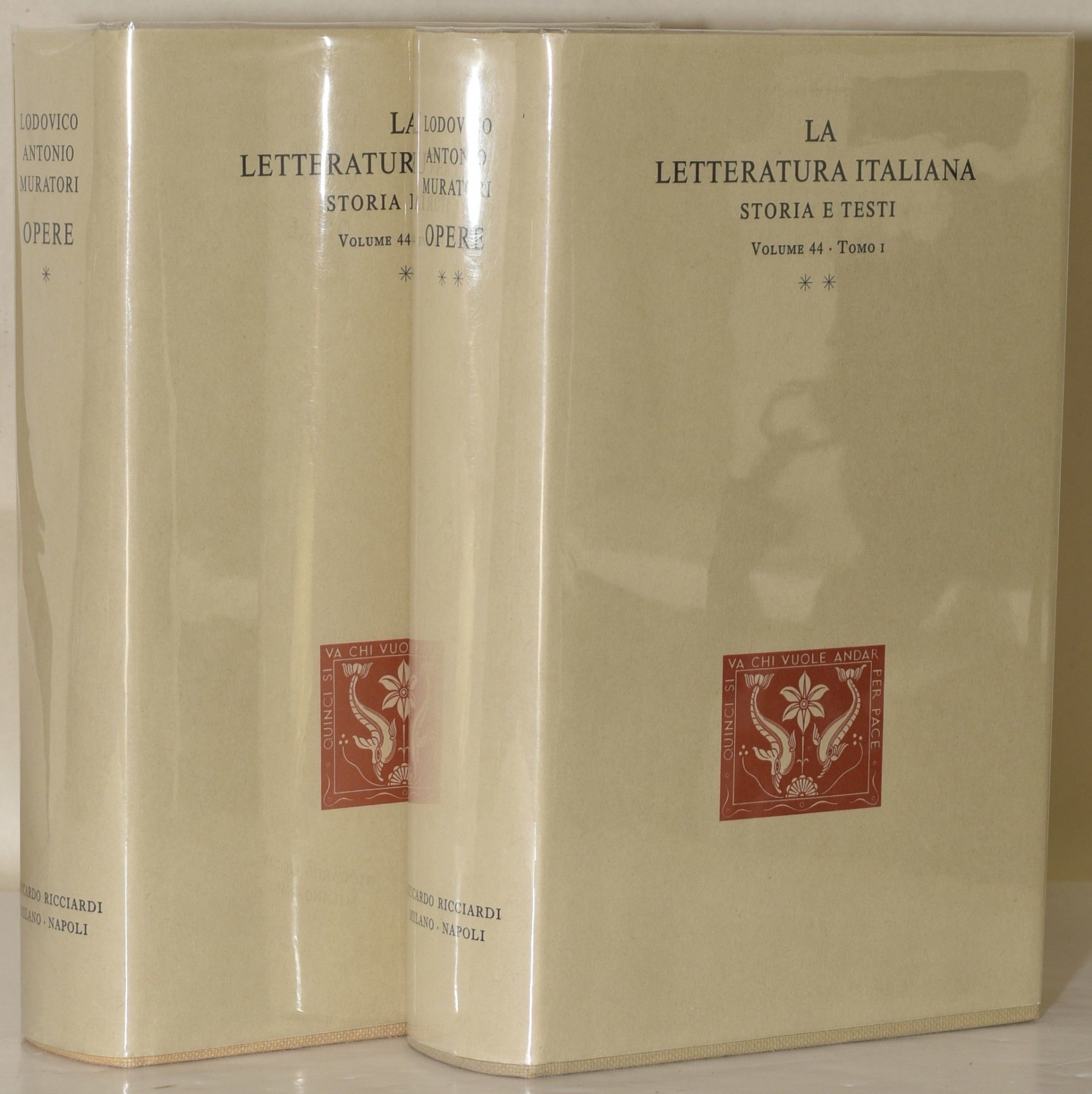OPERE DI LODOVICO ANTONIO MURATORI [2 Volumes; Set] DAL MURATORI AL CESAROTTI [TOMO I] by