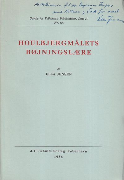 Houlbjergmålets bøjningslære.