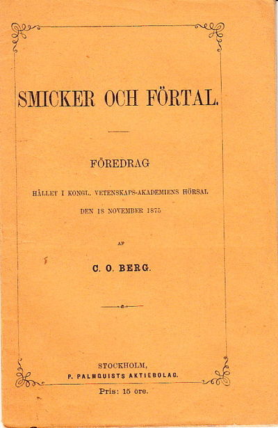 Smicker och förtal. Föredrag hållet i Kongl.…