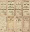 THE PENNSYLVANIA RAILROAD: NEW YORK ZONE/ NEW YORK DIVISION/ TIME-TABLE NO.34 - 35, NO.1 - NO. 6 / FOR THE GOVERNMENT OF EMPLOYES ONLY (8 CONSECUTIVE TIME TABLES SEPT. 29 1940 TO NOV. 14 1943)