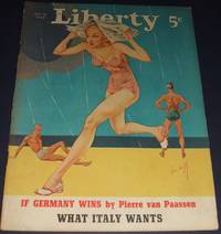 image of Vintage Issue of Liberty Magazine for July 13th 1940 Cover Art by H. E. Bischoff