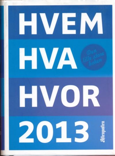 Hvem Hva Hvor 2013