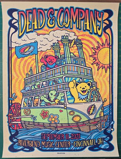 Dead and Company - 2021 - Tour Poster - Cincinnati, OH. Sep 11, 2021