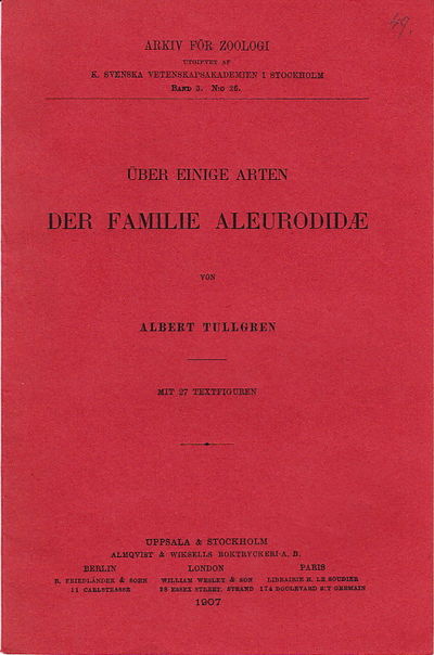 Über einige Arten der Familie Aleurodidæ. Mit 27 Textfiguren. Illustrated. (photo 1)