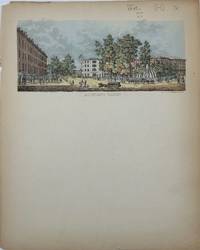 Bowling Green [caption title below a color view of that New York City neighborhood, 3 x 7 inches]