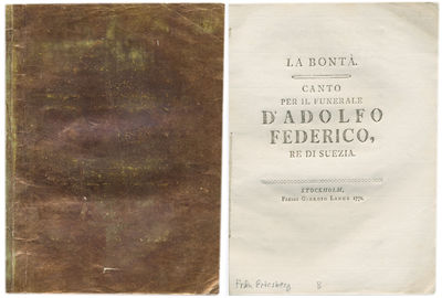 La bontá. Canto per il funerale d’Adolfo…