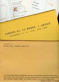 Jargon 31: 14 Poets, 1 Artist (A New York Portfolio); December 12-14, 1958, New York by BLACKBURN, PAUL, BOB BROWN, EDWARD DAHLBERG, et al., Poets - 1958