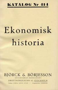 Katalog nr 414. Ekonomisk historia.