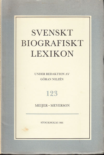 Svenskt Biografiskt Lexikon. Häfte 123 [=Band 25]…
