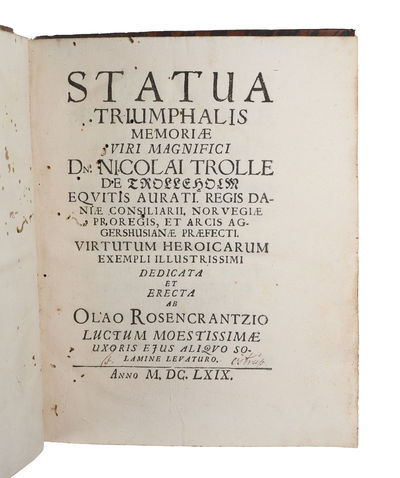 Statua triumphalis memoriae viri magnifici Dn.…