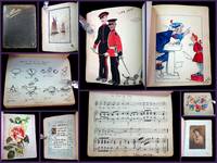 Sketch Book and Friendship Album Madgie Varney w "First Washing Day