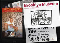 Keith Haring Postcards and a Button