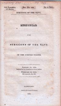 cover of Memorial of the Surgeons of the Navy of the United States