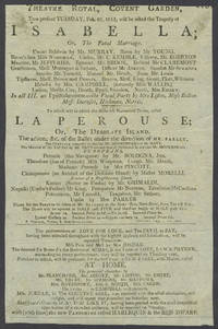 'La Perouse; Or, the Desolate Island'. Theatre Royal, Covent Garden, February 23, 1813. Playbill