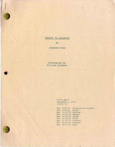 Stephen King (source) HEARTS IN ATLANTIS (2001) Fifth draft film script