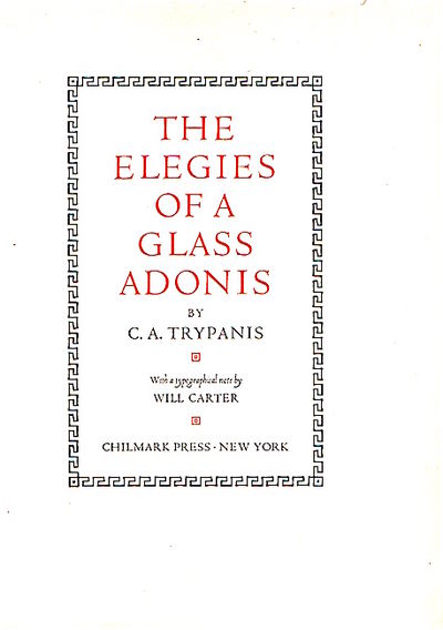 The Elegies of a Glass Adonis