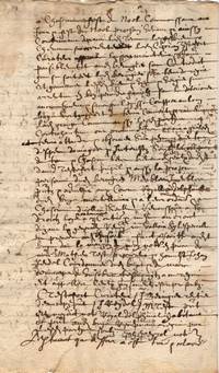 Notarial extract, in French with transcription and translation, (Ciprian, gentleman, of Le...