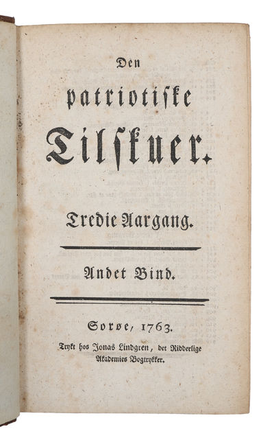 Den patriotiske Tilskuer. 3 årgange, Nr. 1-308. (photo 3)