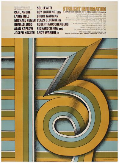 Straight Information: A Dialogue Series of 13 Separate Evenings (Poster)