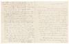 Autograph Letter, Signed. To Mrs. Richard H. Bayard [Mary Sophia Carroll Bayard, (1804-1886)]